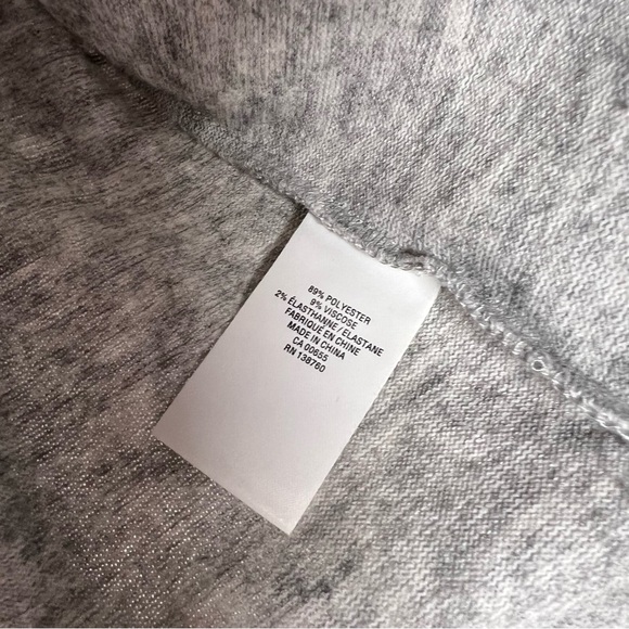 Reitmans WINE NOT? sparkly pullover long sleeve hoodie sweater grey silver - Picture 8 of 8